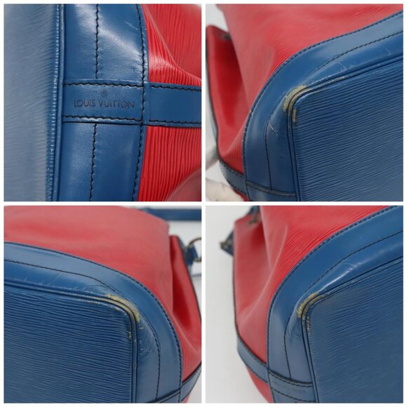 LOUIS VUITTON Epi Noe Shoulder Bag Bicolor Red Blue - Picture 14 of 16